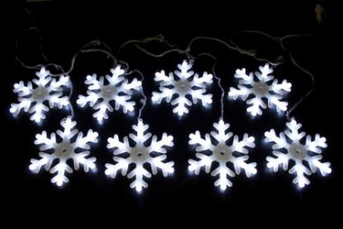 Фотография товара 'Flesi СНЕЖИНКИ с контроллером LED-SNOW-FZ(198)-8-2.5M-230V-W, 00314'