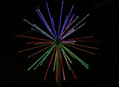 Фотография товара 'Flesi LED-EM-003-М, 240V Фейерверк Шар с контроллером 12 режимов 5м*5м*5м, 52 луча, 00339'