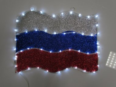 Фотография товара 'Flesi Russian Flag 91,44 х 71,12см Светодиодное пано'