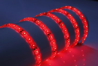 Фотография товара 'Flesi Герметичная гибкая лента IP67 (печатная плата залита силиконом, в резиновом кожухе) с клеевым скотчем 3М FLEX-SWP5300B-R IP67, 00722'