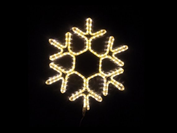 Фотография товара 'Flesi FLESI-LED-FL-SNOWFLAKE-60x58-240V-WW Снежинка светодиодная'