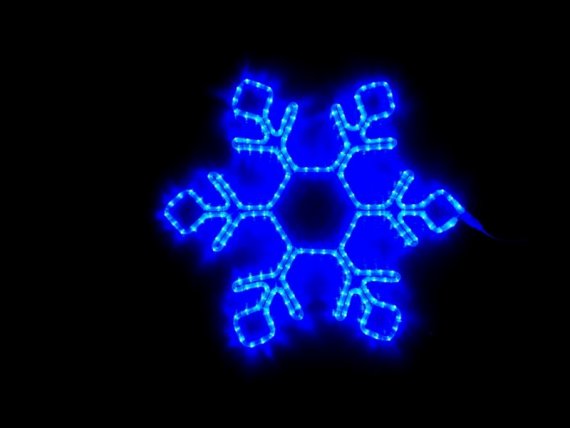 Фотография товара 'Flesi FLESI-LED-FL-SNOWFLAKE-60x58-240V-B Снежинка светодиодная'