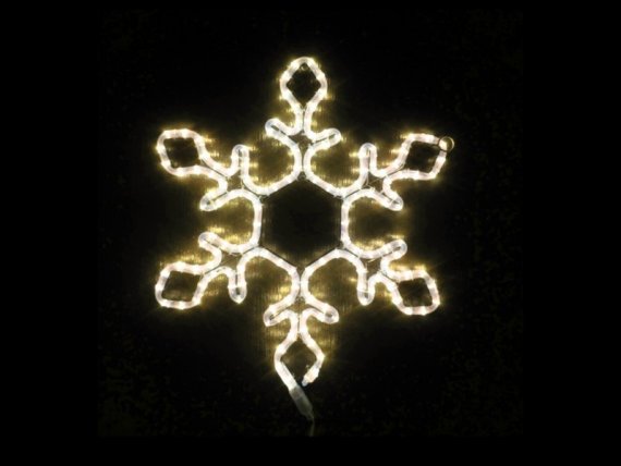 Фотография товара 'Flesi-LED-FL-SNOWFLAKE-2-73x73-240V-WW Снежинка светодиодная'