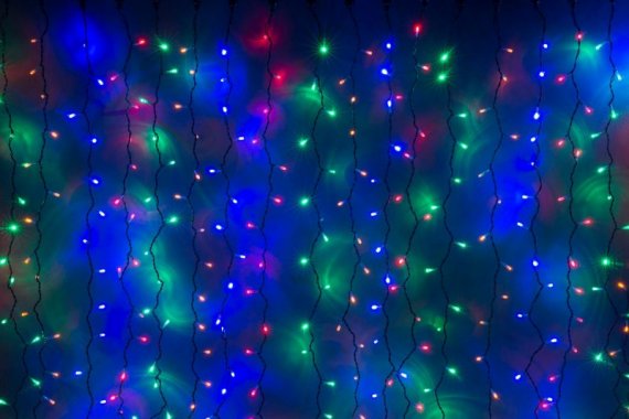 Фотография товара 'Flesi LED- PLS-1920-240V-2*1,5М-M/BL-F(CW) Светодиодный занавес'