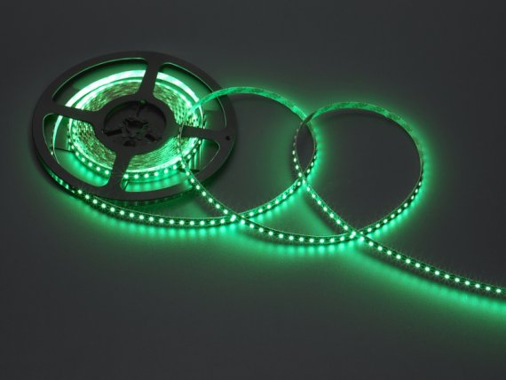 Фотография товара 'Flesi Герметичная гибкая лента IP67 (печатная плата залита силиконом, в резиновом кожухе) с клеевым скотчем 3М FLEX-SWP5600В-G,12V, IP67, 00727'