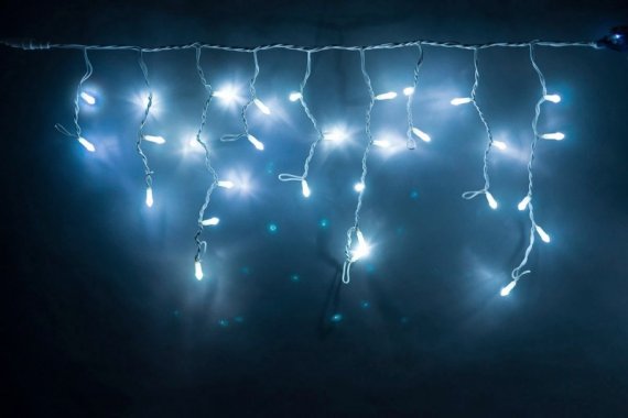 Фотография товара 'Flesi LED-RPLR-160-4.8M-240V-WW/BL Светодиодная бахрома'