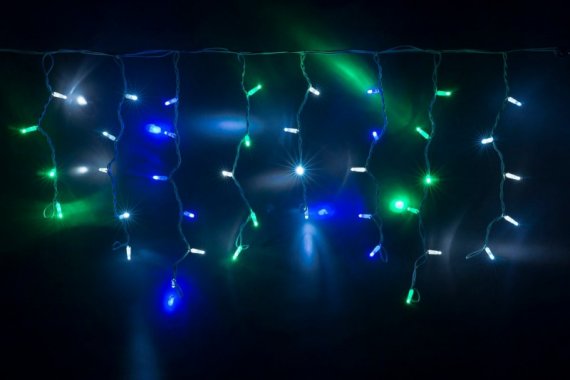 Фотография товара 'Flesi LED-RPLR-160-4.8M-240V-M(G/W/B)/WH-F(CW) Светодиодная бахрома'